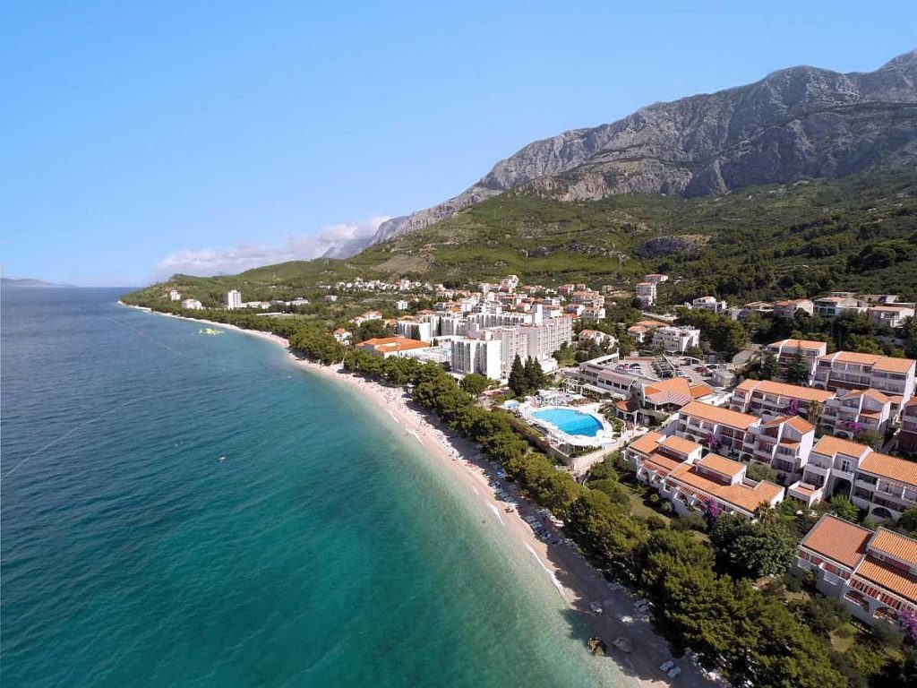 L' albergo Bluseun Hotel Afrodita in Tucepi per le vacanze al mare a Tucepi in Makarska in Croazia