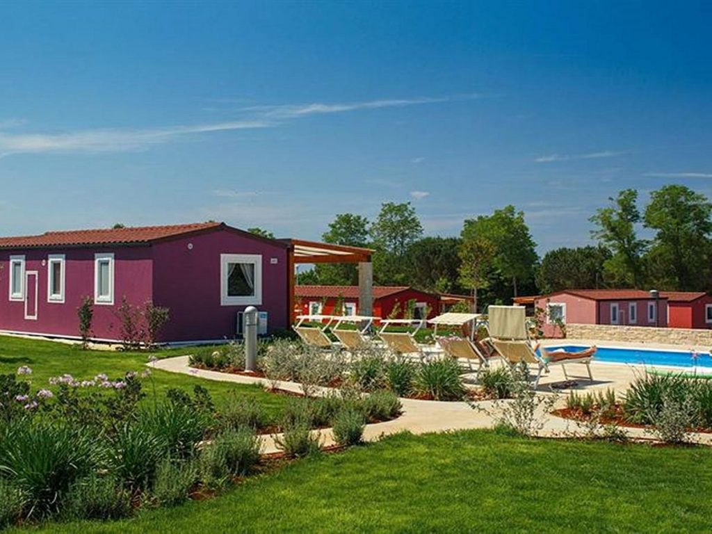 Le case mobili a Campeggio Park Umag per le vacanze famiglie al mare al' Umago in Istria in Croazia