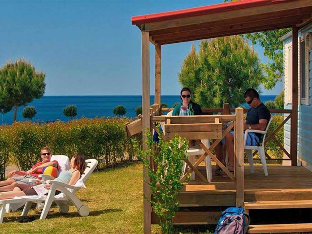 Le case mobili a Campeggio Park Umag in Umago per le vacanze famiglie al mare al' Umago in Istria in Croazia